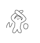 しろいにんげん。（個別スタンプ：4）