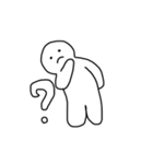しろいにんげん。（個別スタンプ：12）