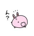 ポップなうさぎちゃん（個別スタンプ：3）