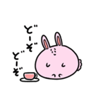ポップなうさぎちゃん（個別スタンプ：4）
