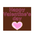 【 Happy Valentine's day バレンタイン 】（個別スタンプ：4）