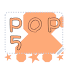 メッセージスタンプ I05 - POP5（個別スタンプ：4）