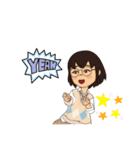 メガネ女子参上！2（個別スタンプ：33）