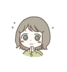 ほっこりおんなのこ。3（個別スタンプ：3）