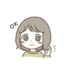 ほっこりおんなのこ。3（個別スタンプ：6）