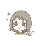 ほっこりおんなのこ。3（個別スタンプ：9）