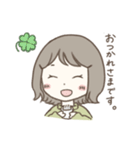 ほっこりおんなのこ。3（個別スタンプ：15）