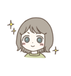 ほっこりおんなのこ。3（個別スタンプ：21）