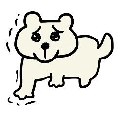 [LINEスタンプ] かわいそ犬