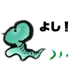 [LINEスタンプ] デカ文字 手描きほっこり絵と写真 猫犬魚