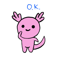 [LINEスタンプ] ウーパールーパー子