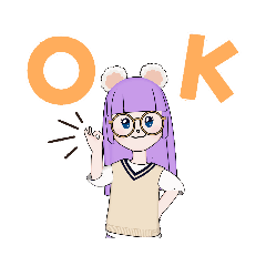 [LINEスタンプ] めっかわめがねっこ