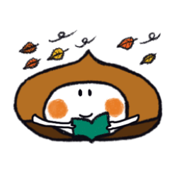 [LINEスタンプ] くり マロン 秋のほんわかスタンプ
