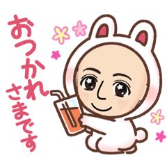 [LINEスタンプ] ぴょんちゃんあいさつスタンプ