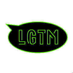 [LINEスタンプ] ネオン風「LGTM」（緑）