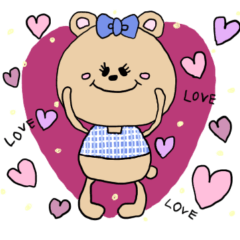 [LINEスタンプ] クマクマくまたん♡