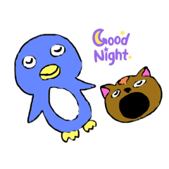 [LINEスタンプ] ねこペンギン2 shun