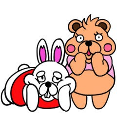 [LINEスタンプ] うさこう達の日常