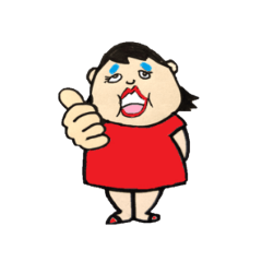 [LINEスタンプ] ぶさかわぽちゃ子さんNo.1