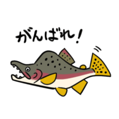 [LINEスタンプ] 日本で暮らす淡水魚たちなど