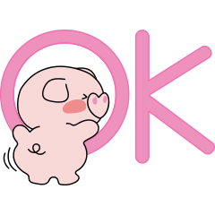 [LINEスタンプ] かわいい豚の日常