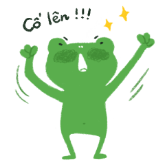 [LINEスタンプ] 蛙 カエルエックスラボ ベトナム語の画像（メイン）