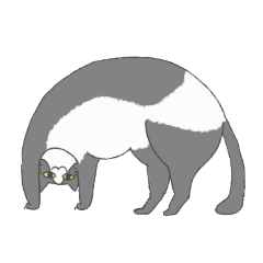 [LINEスタンプ] 地中ねこ