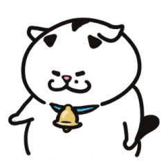 [LINEスタンプ] ねこのウシさん