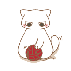 [LINEスタンプ] しろねこの日常。