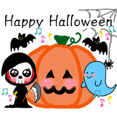 [LINEスタンプ] ハロウィンが楽しみ(^^)