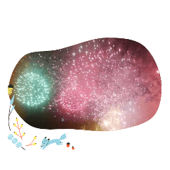 [LINEスタンプ] 神秘的な光線宇宙夜空ハートマーク幸福祝