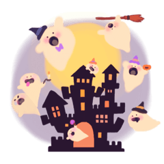 [LINEスタンプ] ゆるいハロウィンの仲間達