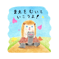 [LINEスタンプ] 旅ガメさんとボク