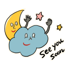 [LINEスタンプ] 太陽月雲のスタンプsun＆moon＆cloud