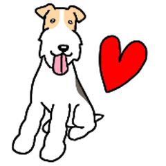 [LINEスタンプ] 犬種別ワイヤーフォックステリア(英語Ver)