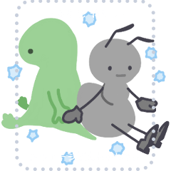 [LINEスタンプ] ありとやもり