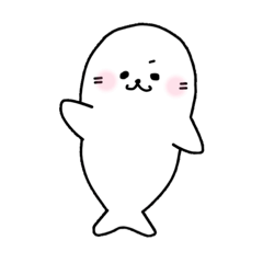 [LINEスタンプ] アザラシとネコ