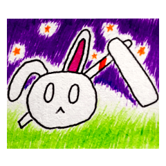 [LINEスタンプ] 月餅ウサギ