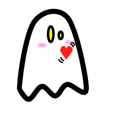 [LINEスタンプ] かわいいなおばけ