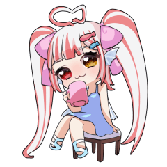 [LINEスタンプ] ゆばお-Vtuberテクスチャー 最初のショット