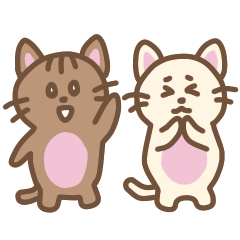 [LINEスタンプ] チョコっとにゃんこ