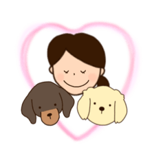 [LINEスタンプ] 愛犬たちとわたしの生活