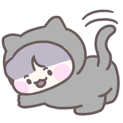 [LINEスタンプ] 黒猫のクー