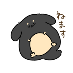[LINEスタンプ] おもちみたいなダックスフンド
