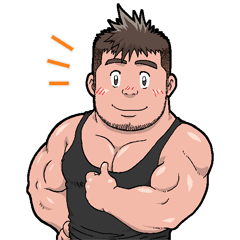 [LINEスタンプ] マッチョ君の日常