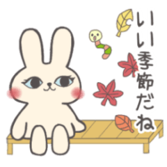 [LINEスタンプ] レトロうさぎの日常