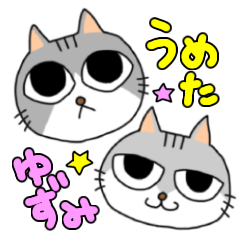 [LINEスタンプ] うめたとゆずみ