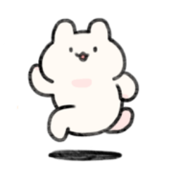 [LINEスタンプ] もちもちうさぎのもちうさ 2