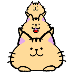 [LINEスタンプ] 日常ねこ①