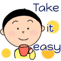 [LINEスタンプ] ほのぼの動く英語のスタンプ